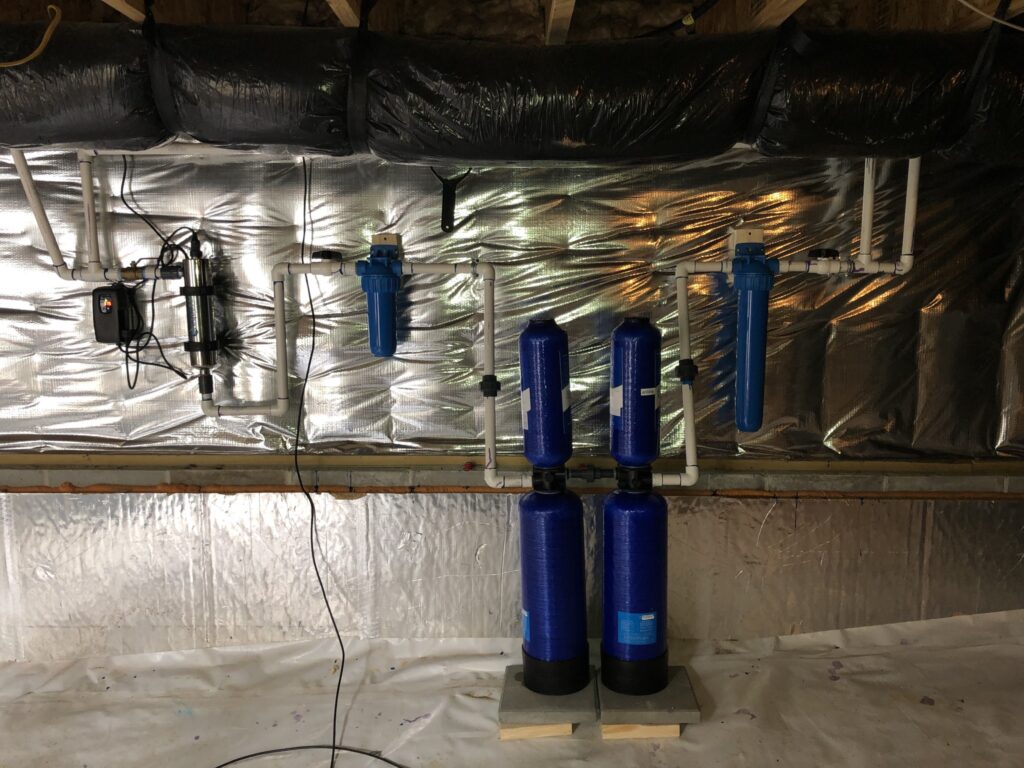 Water Filtration Installation Service in basement