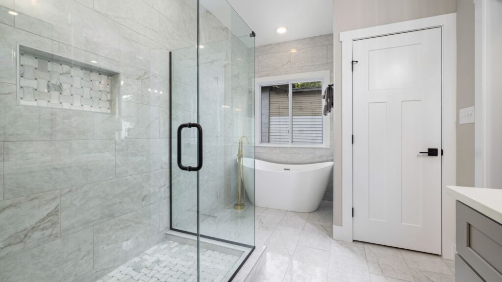 Tankless Water Heater Bathroom with Shower