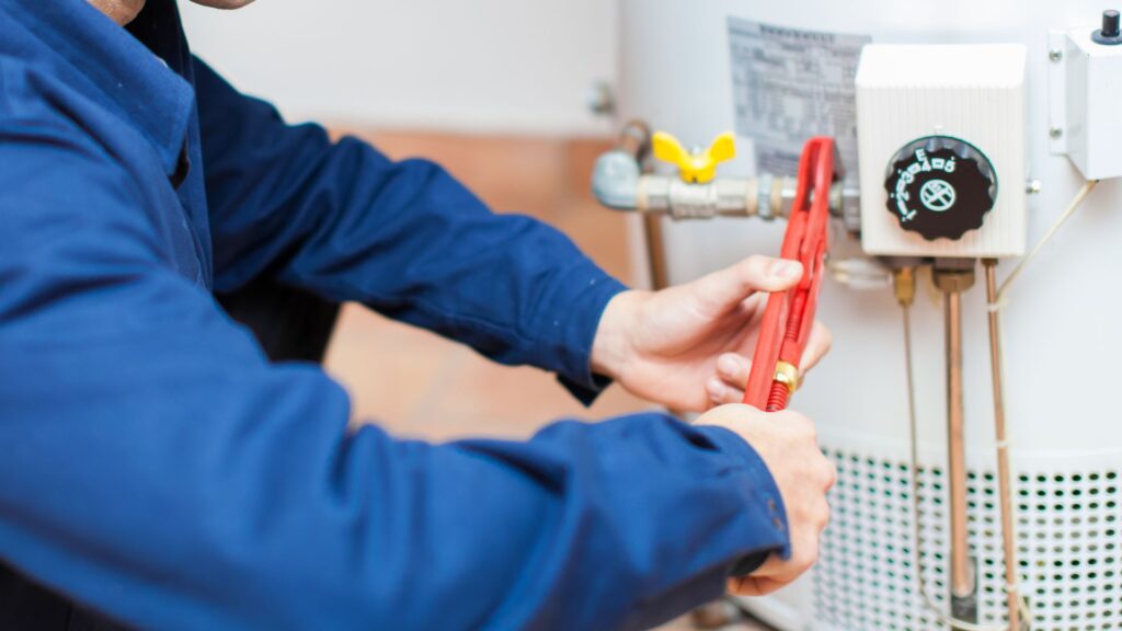 Affordable Water Heater Repair with wrench