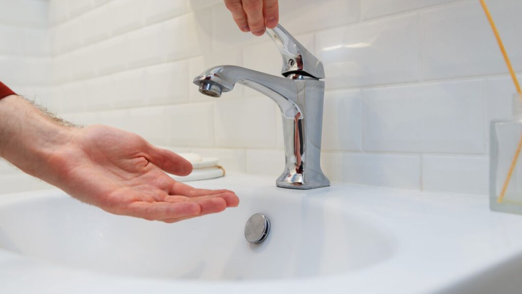 No water in the house faucet open